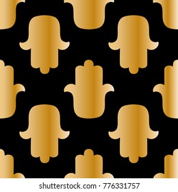 ethnic pattern with hamsa