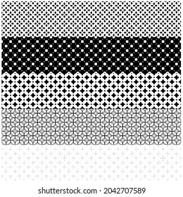 patrón étnico. Hecho a mano. Bandas horizontales. Impresión en blanco y negro para sus textiles. Ilustración vectorial.
