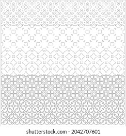 ethnic pattern. Handmade. Horizontal stripes. Black and white print for your textiles. Vector illustration.