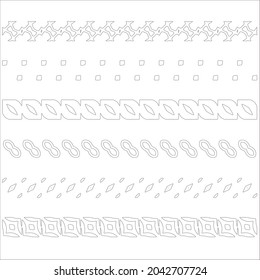 patrón étnico. Hecho a mano. Bandas horizontales. Impresión en blanco y negro para sus textiles. Ilustración vectorial.
