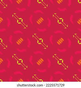 Ethnic pattern ikat background tribal aztec vector oriental traditional design for background. Ikat is produced in many traditional textile centres around the world, including India to Central Asia, 