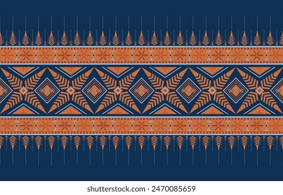 Patrón étnico ikat patrón geométrico oriental americano estilo mexicano para el fondo, alfombra, Fondo de pantalla, ropa, Ilustración vectorial, envoltura, tela
