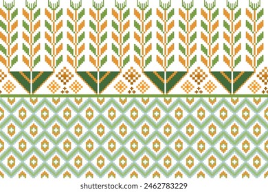 Patrón étnico; patrón de ikat; sin costuras para la tela, decoración del hogar, diseño de interiores