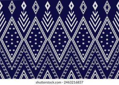 Patrón étnico; patrón de ikat; sin costuras para la tela, decoración del hogar, diseño de interiores - seda tailandesa