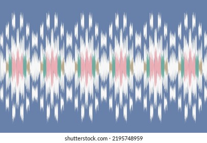 Ethnic pattern ikat seamless. Tribal African Indian traditional embroidery vector background. Aztec fabric carpet batik ornament chevron textile decoration wallpaper design