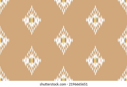 Ethnic pattern ikat seamless. Tribal African Indian traditional embroidery vector background. Aztec fabric carpet batik ornament chevron textile decoration wallpaper