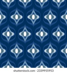 patrón étnico ikat formas geométricas tradicionales vector