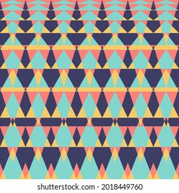 Patrón étnico, ikat o tribal sin costuras. Diseño de patrones de tejido geométrico para el bordado tribal. indio, escandinavo, gitano, mexicano, asiático, nativo americano, navajo. Vector de fondo.