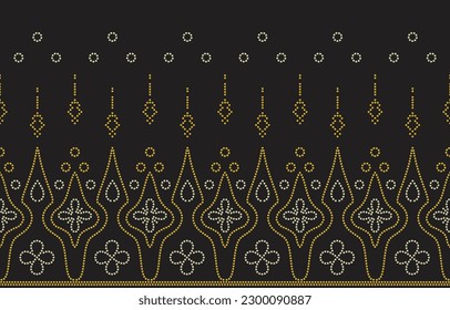 Ethnische Muster. Ethnische Indien Bhandhani nahtlose Muster für Stickereien, Textildekoration und Fliesendesign.