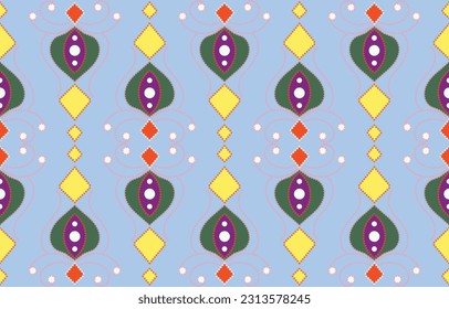 Ethnic Pattern. Ethnic India Bhandhani seamless pattern for embroidery, textile decoration and tile design.