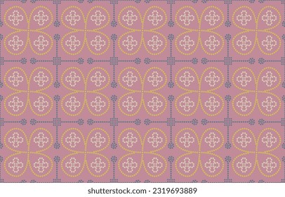 Ethnic Pattern. Ethnic India Bhandhani seamless pattern for embroidery, textile decoration and tile design.