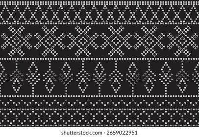 Padrão Étnico. Índia étnica Bhandhani padrão sem emenda para bordados, decoração têxtil e design de azulejos.