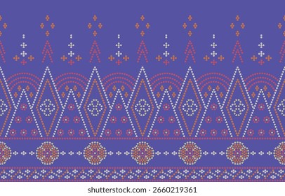Padrão Étnico. Índia étnica Bhandhani padrão sem emenda para bordados, decoração têxtil e design de azulejos.