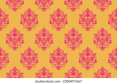 Ethnische Muster. Ethnische Indien nahtlose Muster Design orientalischen Stil. Damask India Motif.