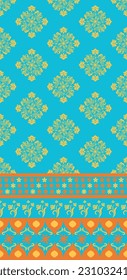 Ethnische Muster. Ethnische Indien nahtlose Muster Design orientalischen Stil. Damask India Motif.