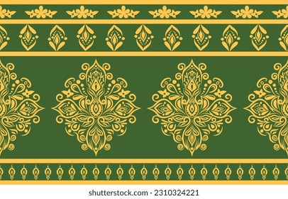 Ethnische Muster. Ethnische Indien nahtlose Muster Design orientalischen Stil. Damask India Motif.