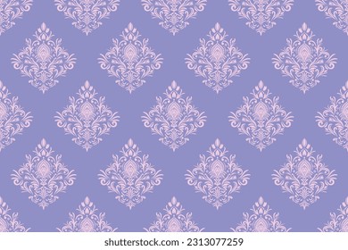 Ethnic Pattern. Ethnic India seamless pattern design oriental style. Damask India Motif.