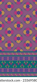 Ethnic Pattern. Ethnic India seamless pattern design oriental style. Damask India Motif.