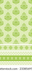 Ethnic Pattern. Ethnic India seamless pattern design oriental style. Damask India Motif.
