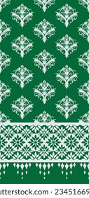 Ethnic Pattern. Ethnic India seamless pattern design oriental style. Damask India Motif.