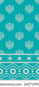 Patrón étnico. Étnico de la India diseño de patrón sin fisuras estilo oriental. Motivo de India Damasco.