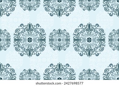 Patrón étnico. Étnico de la India diseño de patrón sin fisuras estilo oriental. Motivo de India Damasco.
