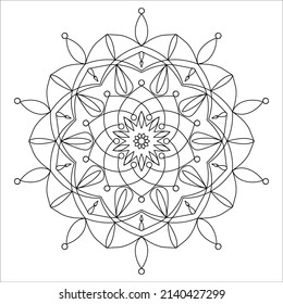 Ethnic pattern mandala .Vector. Tattoo
