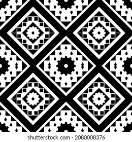 Ethnic pattern motifs geometric seamless. Geometric ethnic oriental ikat pattern traditional. Use for background, carpet, wallpaper, clothing, wrapping, batik, fabric, vector illustration. embroidery.