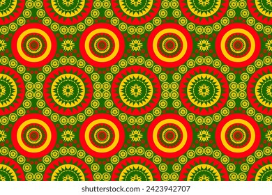 ethnic pattern native pattern black traditional sarong pattern Abstract american Geometric traditional Triangular native square lined green red yellow Design for textile print fabric patterns carpets