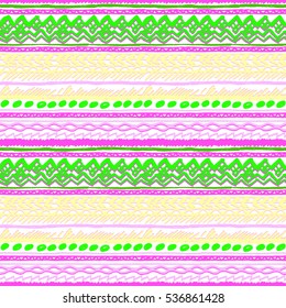 Ethnic pattern neon trendy color. Tribal ornament small element design art. Artistic work for ethnic print.