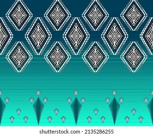 Ethnic pattern ocean theme.  vector seamless pattern for wallpaper, skirt, etc.