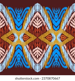 Ethnic pattern, Ogee, Geometric ethnic, Paisley pattern, Ikat pattern, Ikat chevron, Rustic Seamless Background, Hand drawn abstract seamless pattern,abric embroidery, Background printing.