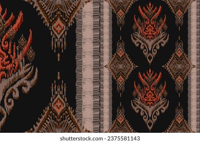 Patrón étnico, Ogee, Geométrico étnico, Paisley, Ikat patrón, Ikat chevron, Seamless textile, nativa americana, elemento vector, Abstract Vector, Batik, bordado de tela, impresión de fondo.