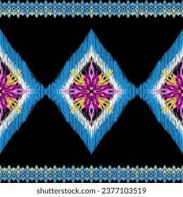 Ethnic pattern, Ogee, Geometric ethnic, Paisley pattern, Ikat pattern, Ikat chevron, Seamless textile, native american, Vector element, Abstract Vector, Batik, fabric embroidery, Background printing.