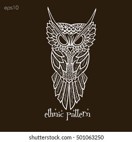 Ethnic pattern owl
mehendi tattoo owl illustration vector design on a brown background eps10