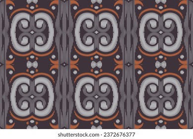 Ethnic pattern Philippine textile. traditional pattern background It is a pattern created by combining geometric shapes. Create beautiful fabric patterns. Design for print.