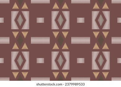 Ethnic pattern Philippine textile. Traditional ethnic patterns vectors It is a pattern created by combining geometric shapes. Create beautiful fabric patterns. Design for print.
