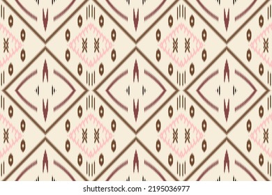 ethnic pattern philippine textile in tribal on cream colour background, folk embroidery, Navajo Mexican style. Aztec geometric art ornament print.Design for carpet, wallpaper, clothing, wrapping, 