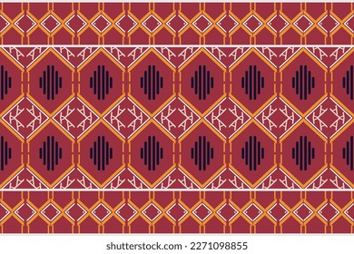 Ethnic pattern of the Philippines. Geometric ethnic pattern traditional Design It is a pattern geometric shapes. Create beautiful fabric patterns. Design for print. Using in the fashion industry.