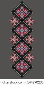 Ethnic pattern for print. Geometric background. Abstract zigzag pattern for cover design