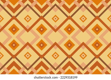 Patrón étnico sin fisuras estilo de bordado abstracto. Patrón geométrico tradicional tribal nativa y moderno. Diseño de tejidos, prendas de vestir, cubiertas, textiles, papel pintado, alfombras, batik, decoración doméstica, arte, ilustración vectorial