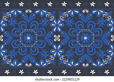 Ethnic pattern seamless abstract Islamic tile style.Native traditional east Asia hand drawn pattern 
