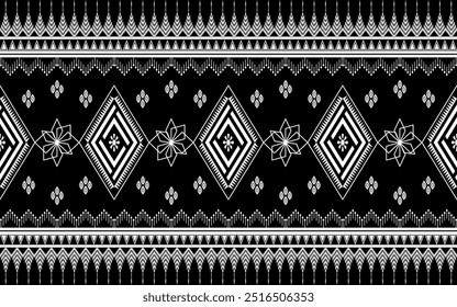 Ethnische Muster nahtlose Kunst für Stoff geometrische ethnische Muster nahtlos, Tapete, Hintergrund. Design für Stoffdruck Wiederholung, Vorhang, Teppich, Geometrie Illustration und dekorative.
