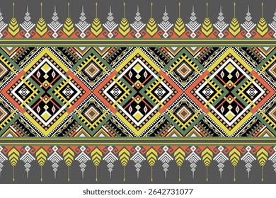 Ethnic pattern seamless. Aztec fabric home decoration traditional embroidery pattern seamless background. Native abstract. Design for fabric, wallpaper, textile, wrapping. Vector Illustration