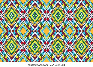 Ethnic pattern seamless. Aztec fabric home decoration traditional embroidery pattern seamless background. Native abstract geometry.. Design for fabric, art, wallpaper, textile, wrapping
