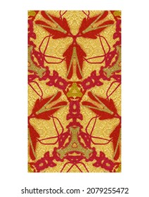 patrón étnico sin fisuras color de flores oriental. patrón impecable. Diseño para tela, cortina, fondo, alfombra, papel pintado, ropa, envoltura, Batik, tela, ilustración vectorial. estilo de patrón.