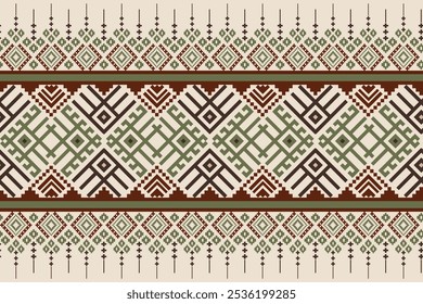 Patrón étnico geométrico sin fisuras, borde de bordado azteca sin fisuras, patrón de estilo étnico de arte, Fondo de pantalla, diseño para febric, batik, textil de alfombra, decoración de muebles, alfombra, patrón sin fisuras de geometría
