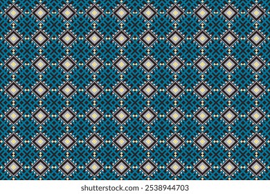 Ethnic pattern seamless, Geometric design ,Aztec embroidery border seamless patterns.ethnic design,  pattern art wallpaper Background, Design for fabric, curtain, carpet ,geometry seamless pattern