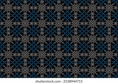 Ethnic pattern seamless, Geometric design ,Aztec embroidery border seamless patterns.ethnic design,  pattern art wallpaper Background, Design for fabric, curtain, carpet ,geometry seamless pattern
