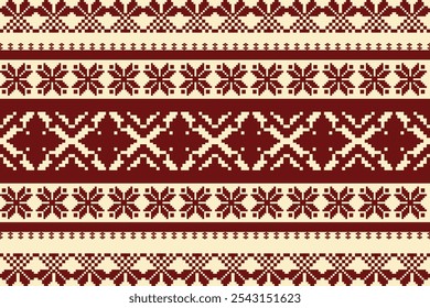 Ethnic pattern seamless, Geometric design ,Aztec embroidery border seamless patterns.ethnic design,  pattern art wallpaper Background, Design for fabric, curtain, carpet ,geometry seamless pattern
